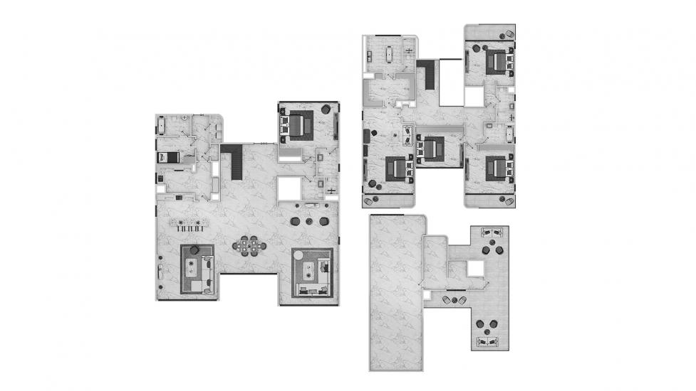 Планировка «5br type01 921sqm» 5 спален в ЖК ADDRESS VILLAS HILLCREST