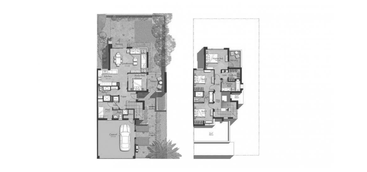 Floor plan «A», 4 bedrooms in MAPLE 1 TOWNHOUSES